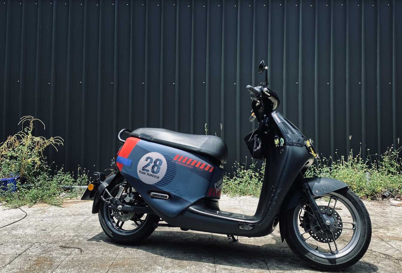 BLR gogoro ID135灰藍28號 雙面車套 車身防刮套 潛水衣布 防刮套 保護套 車套 機車配備 電動車防刮 智慧雙輪