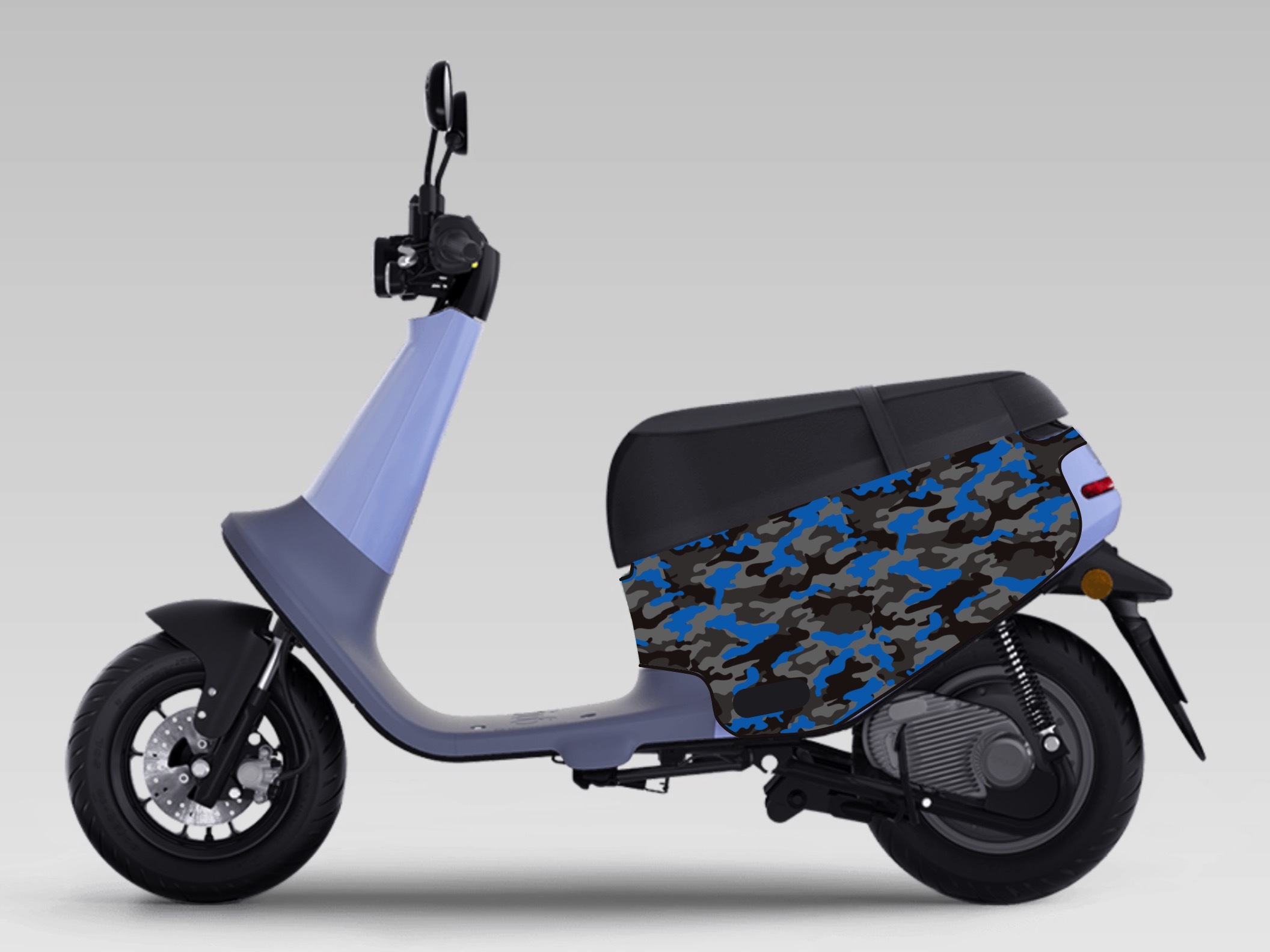 BLR gogoro ID1 藍黑迷彩 雙面車套 車身防刮套 潛水衣布 防刮套 保護套 車套 機車配備 電動車防刮 智慧雙輪