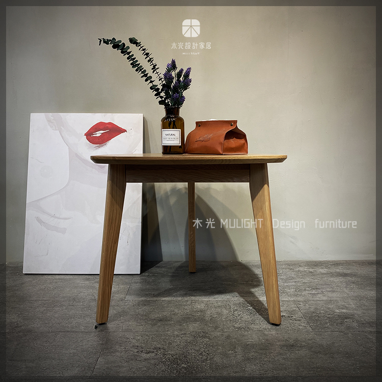 Esther-白橡木三腳弧形邊几|可訂製
