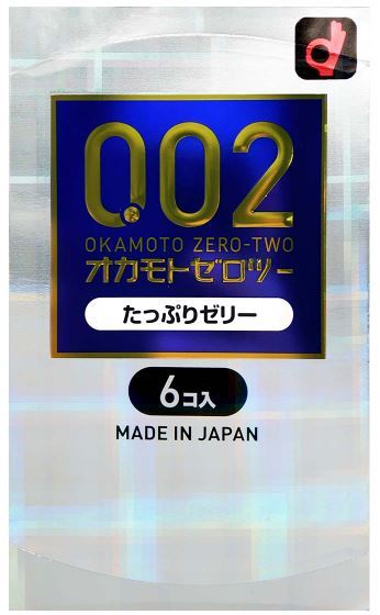 Okamoto岡本 薄度均一 0.02 潤滑劑加量 (日本版) 6 片裝 PU 安全套