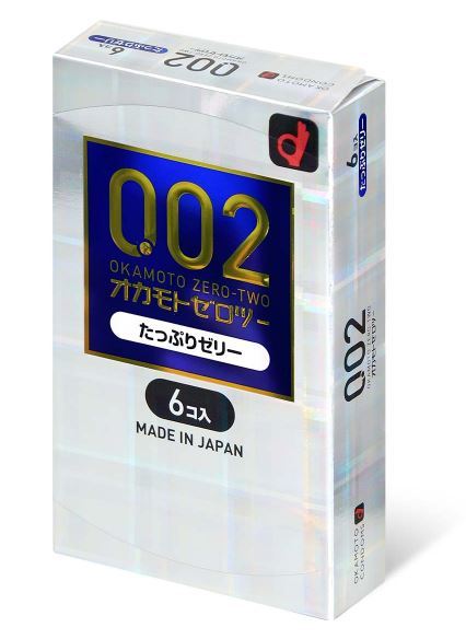Okamoto岡本 薄度均一 0.02 潤滑劑加量 (日本版) 6 片裝 PU 安全套