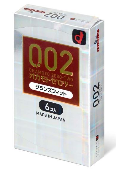 Okamoto岡本 薄度均一 0.02 前端合身 (日本版) 58/56mm 6 片裝 PU 安全套