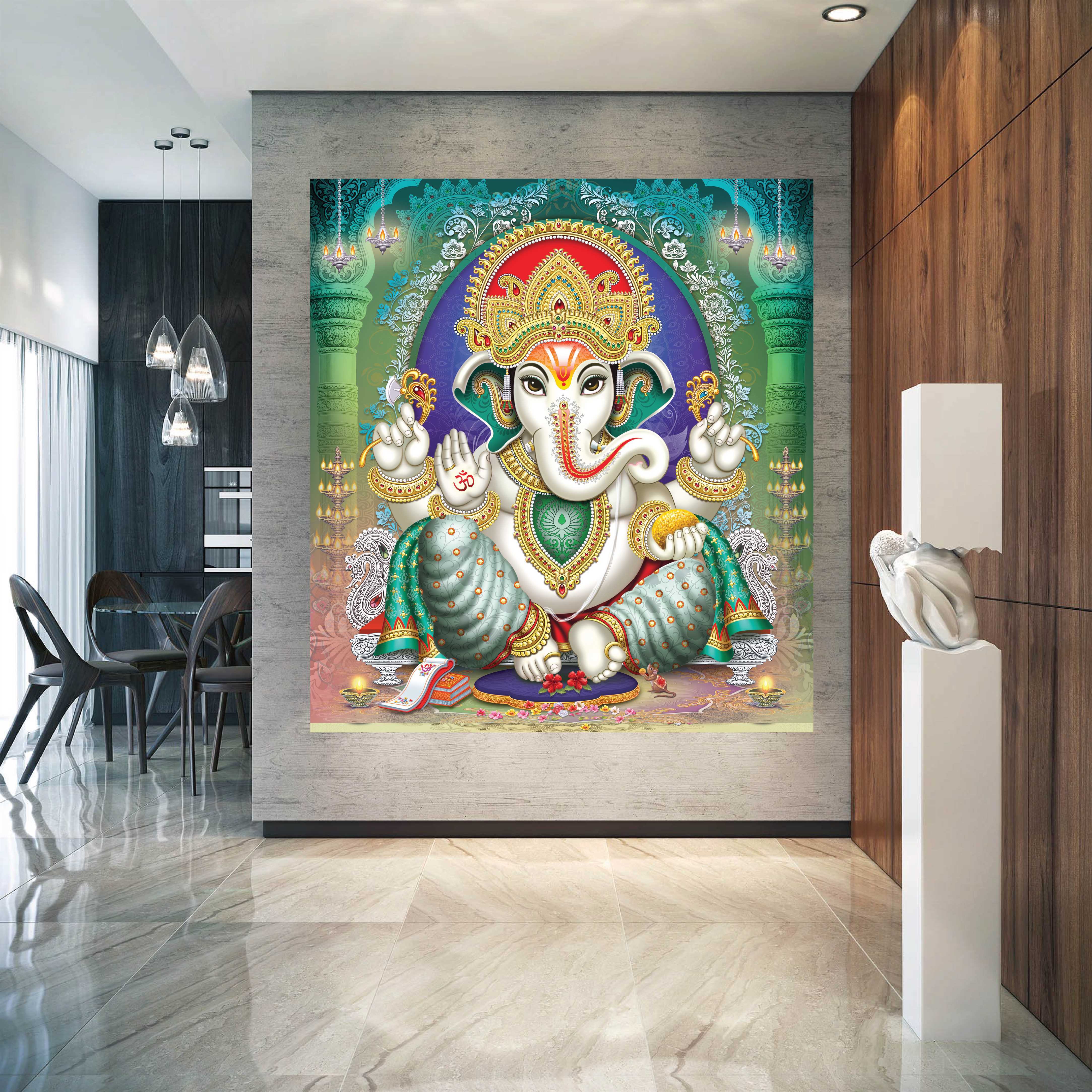 Sonali god canvas painting non toxic side canvas frame(solid) 4ft*6ft /6ft*4ft