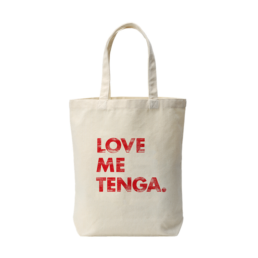 LOVE ME TENGA ヴィンテージ風 トートバッグ