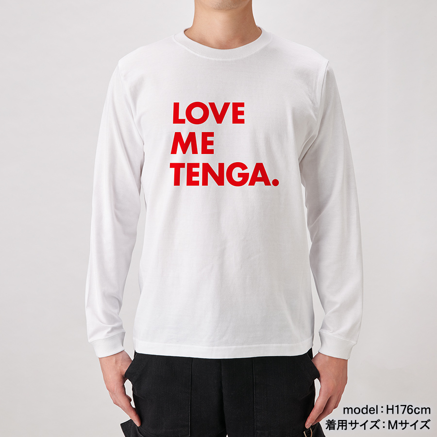 LOVE ME TENGA 長袖Tシャツ ホワイト