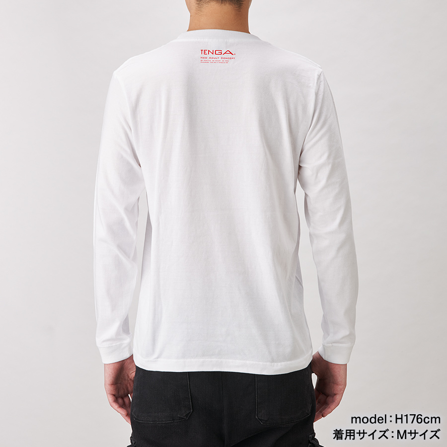 LOVE ME TENGA 長袖Tシャツ ホワイト