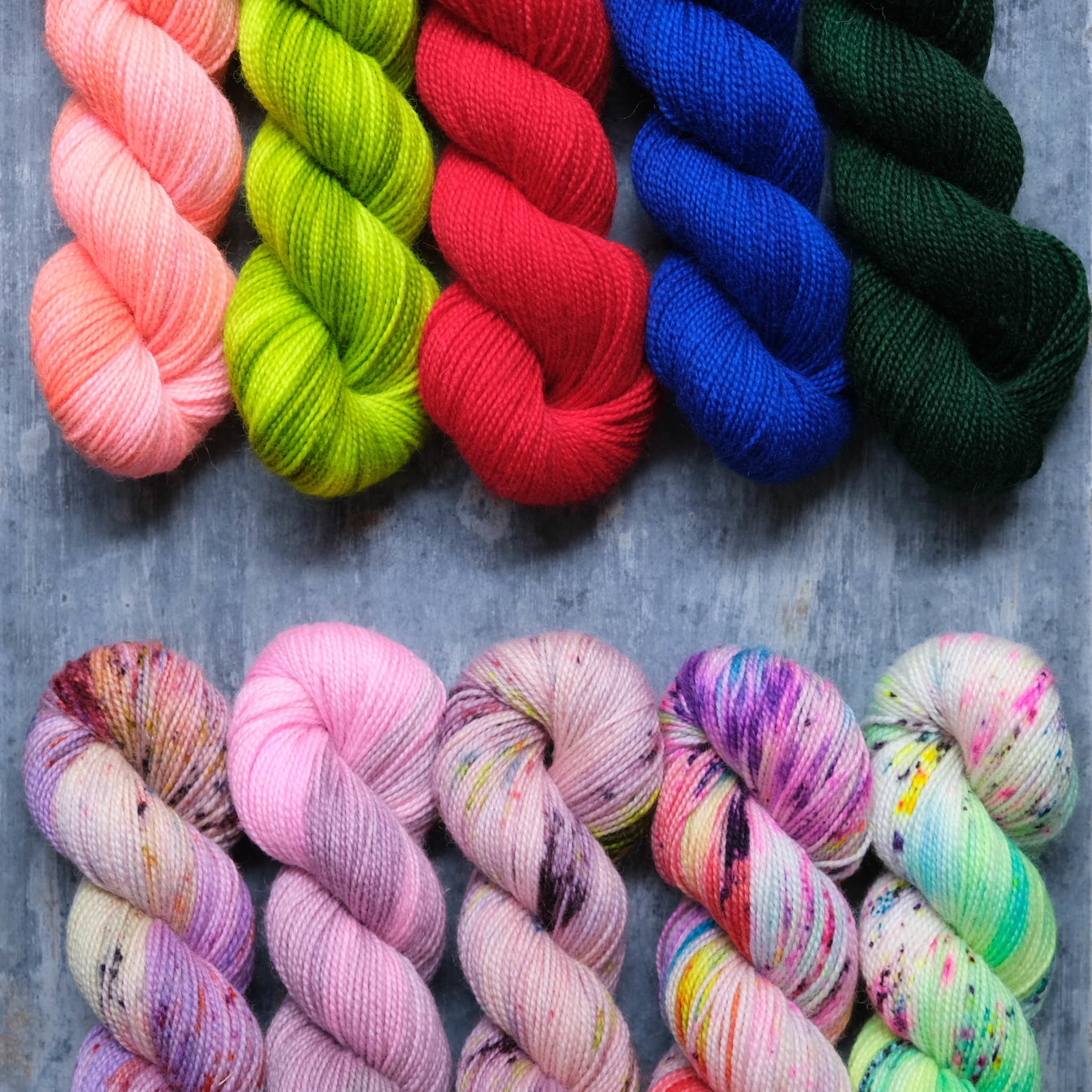 High Twist BFL 藍面羊襪線 - Qing Fibre