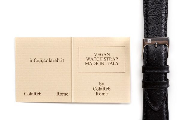 萬年鐘錶 - 手工皮革錶帶 Handmade leather strap  支持 Sustain 黑色 Black