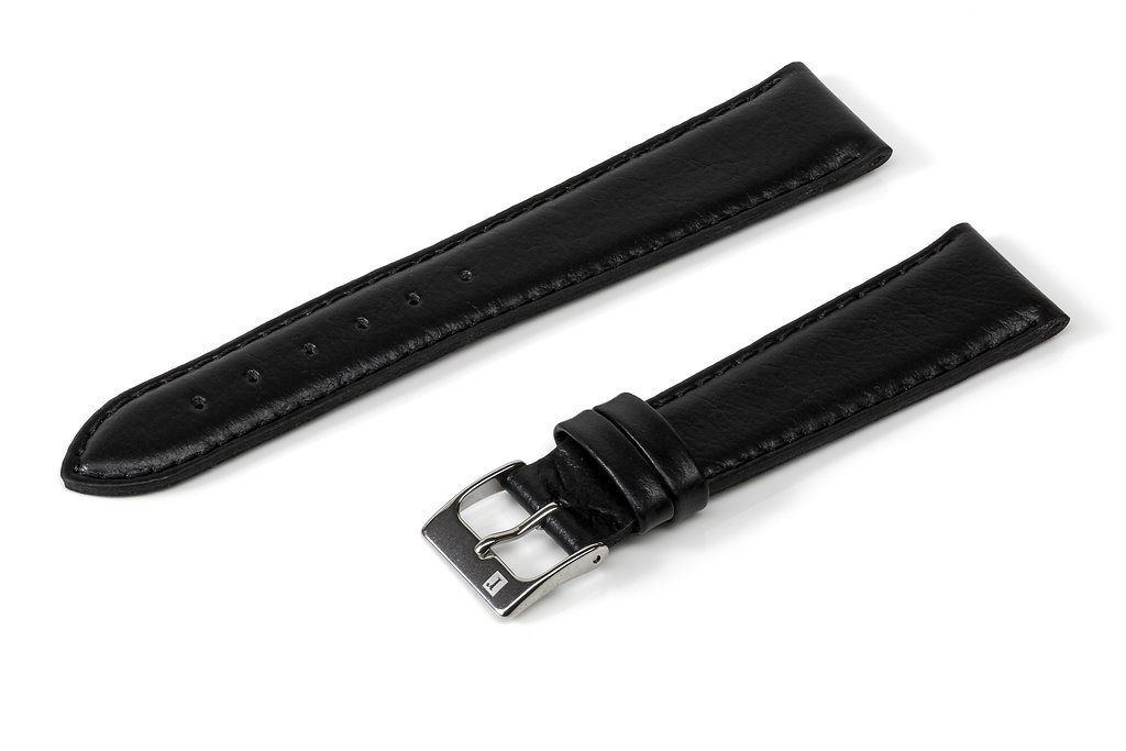 萬年鐘錶 - 手工皮革錶帶 Handmade leather strap  支持 Sustain 黑色 Black