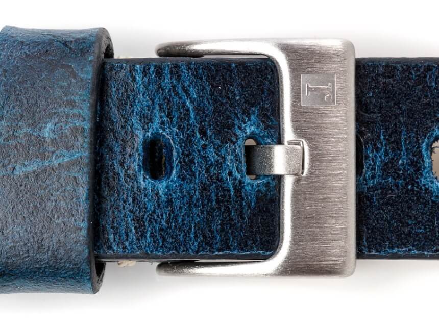 萬年鐘錶 - 手工皮革錶帶 Handmade leather strap  威尼斯 Venezia Collection  藍色 Blue