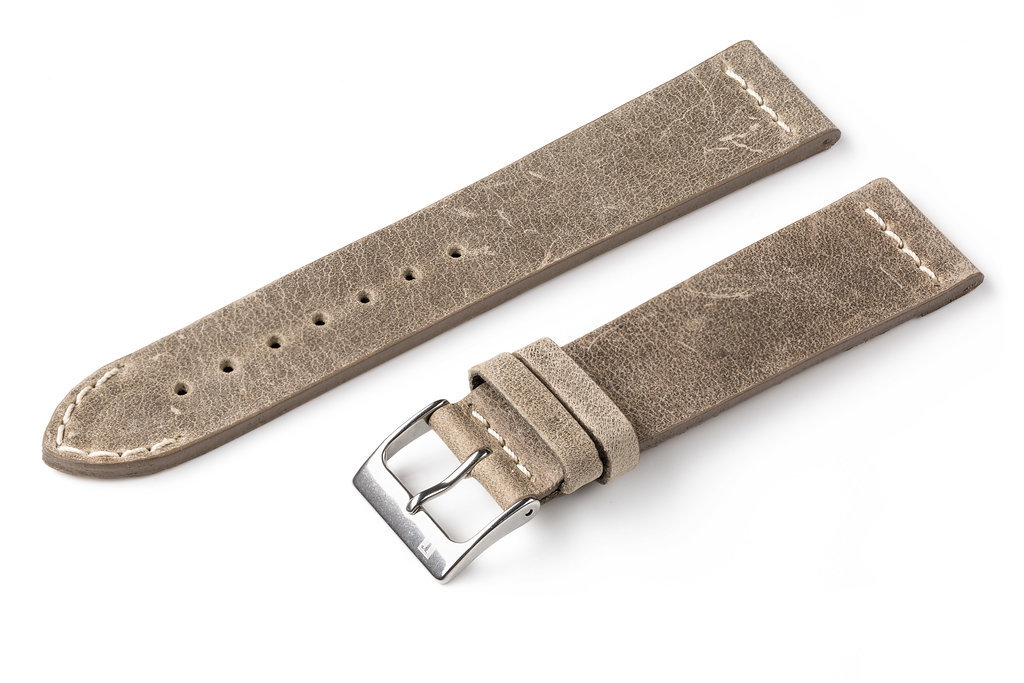 萬年鐘錶 - 手工皮革錶帶 Handmade leather strap  威尼斯 Venezia Collection 沼澤色 Swamp