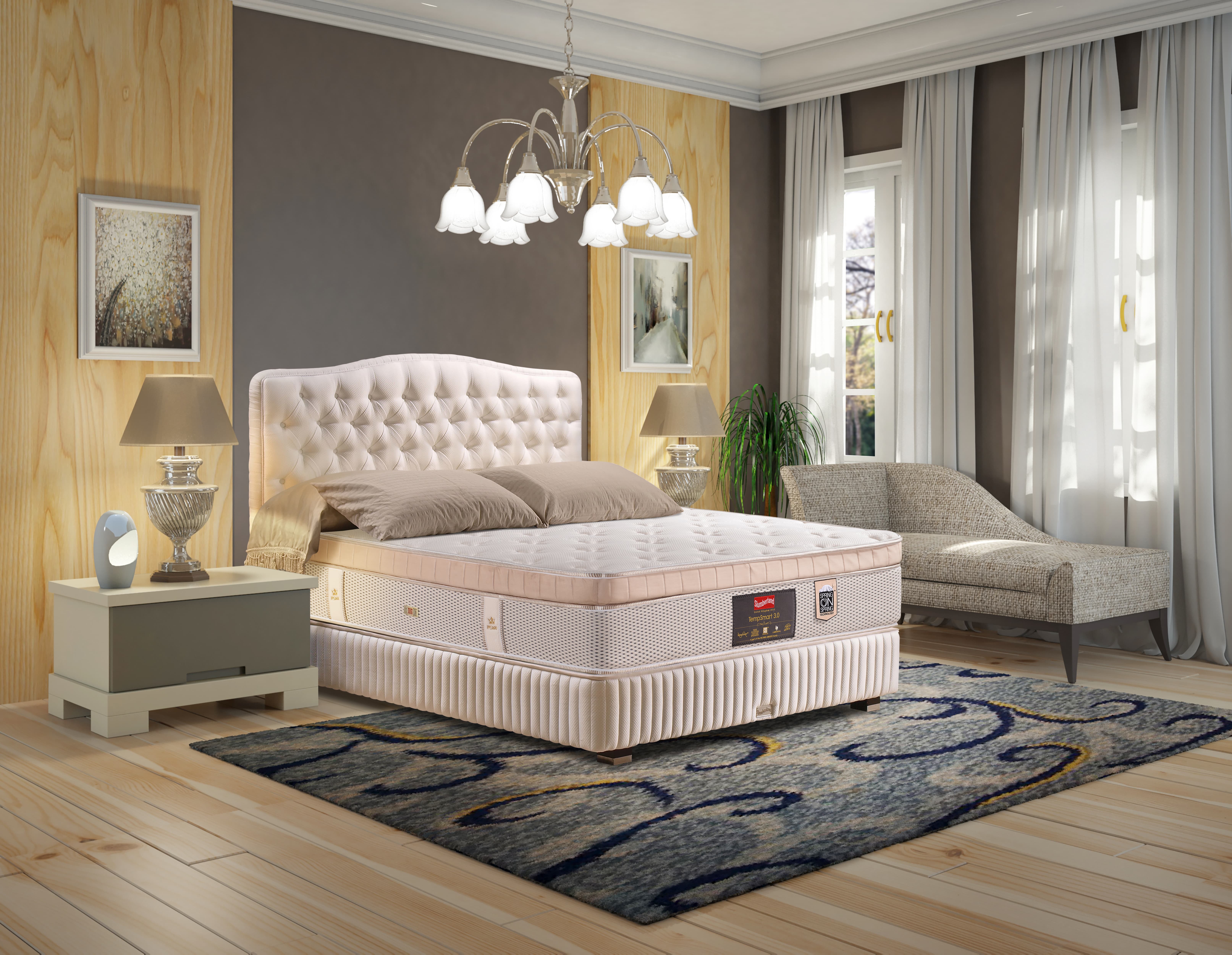 額外贈送$500現金劵 Slumberland 斯林百蘭|TempSmart 3.0 (SL09)|香港原裝行貨