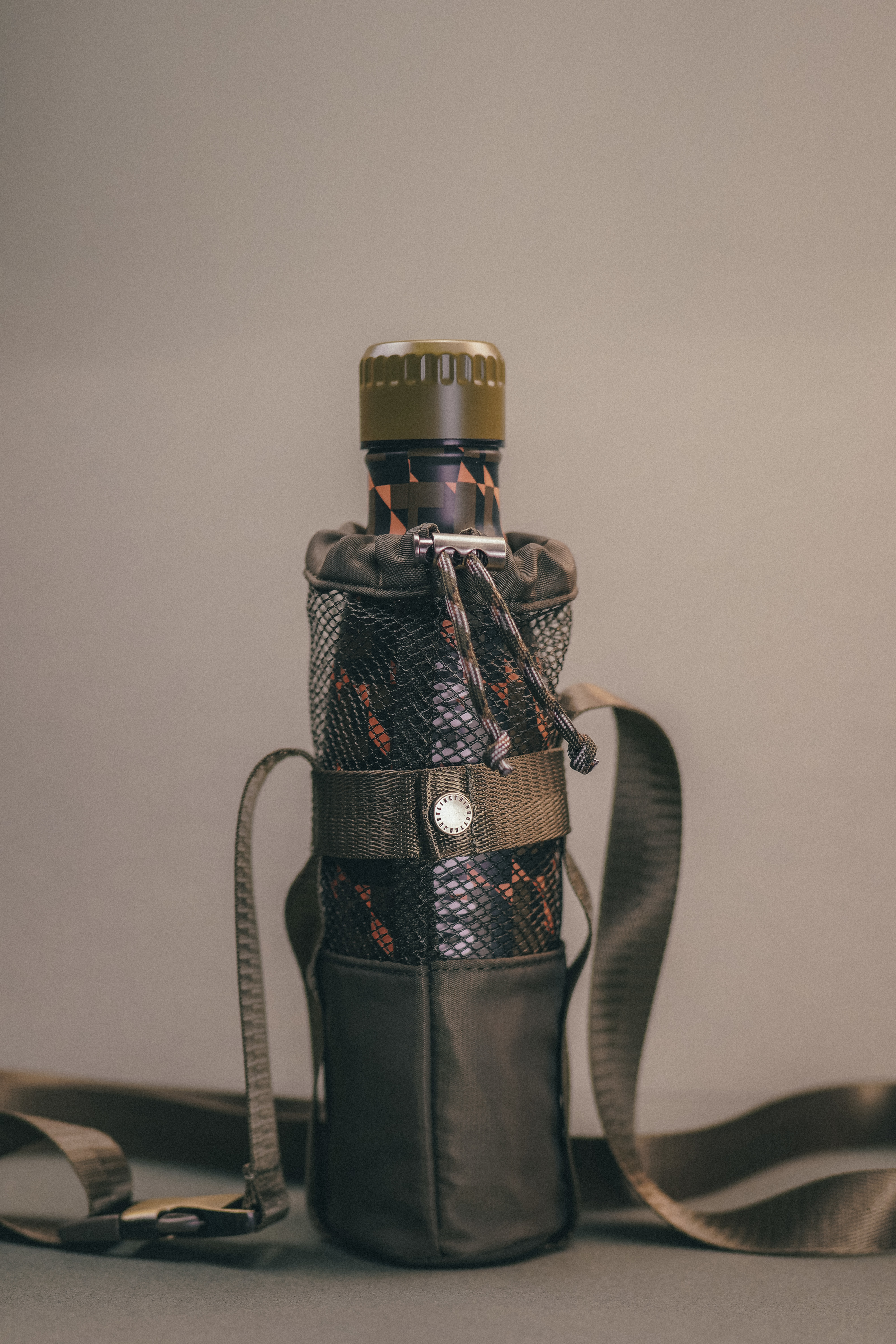 【DREAMSTARTER】雙層保溫不鏽鋼水樽連水樽袋 - 軍綠