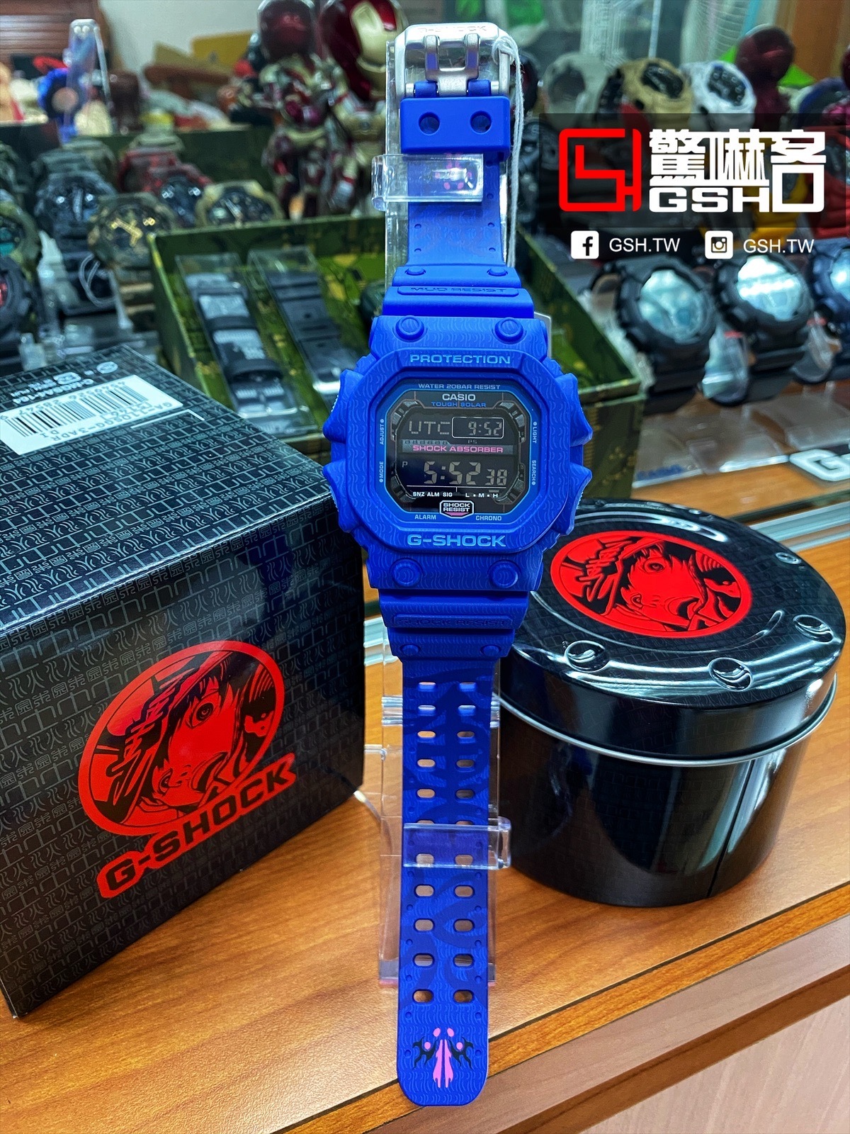 デカG/三国志/GX-56SGZ/限定/スピード/G-SHOCK/時計/美品/青-