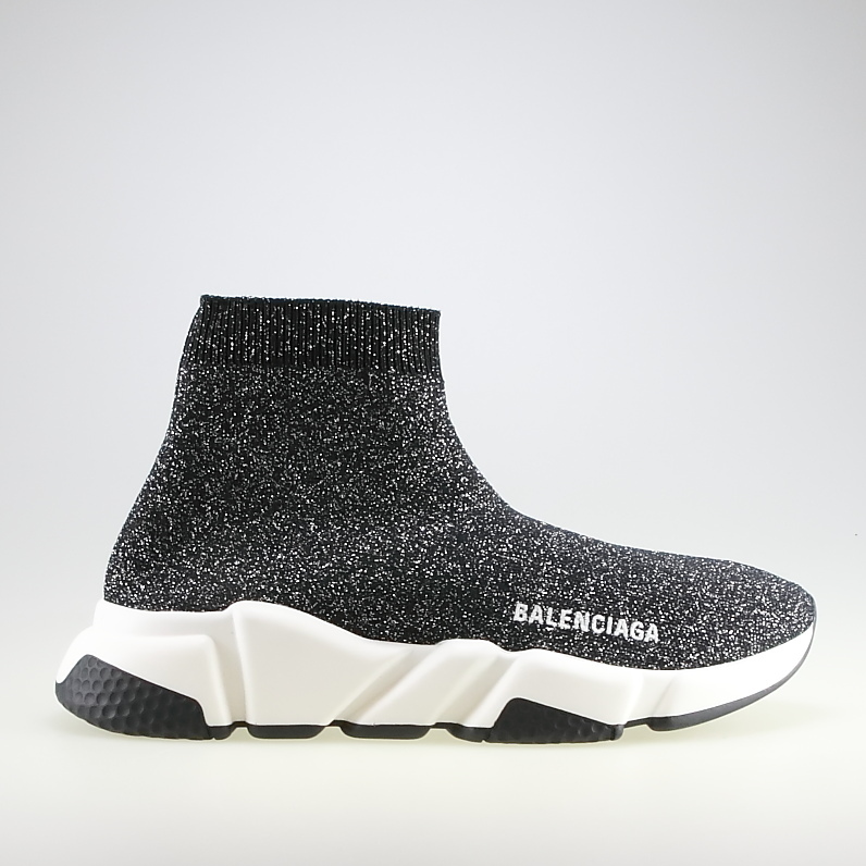 balenciaga speed knit silver