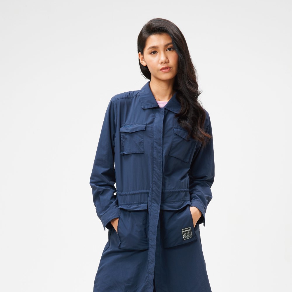 MIZUNO 美津濃 女 1906長版休閒外套 D2TC9271