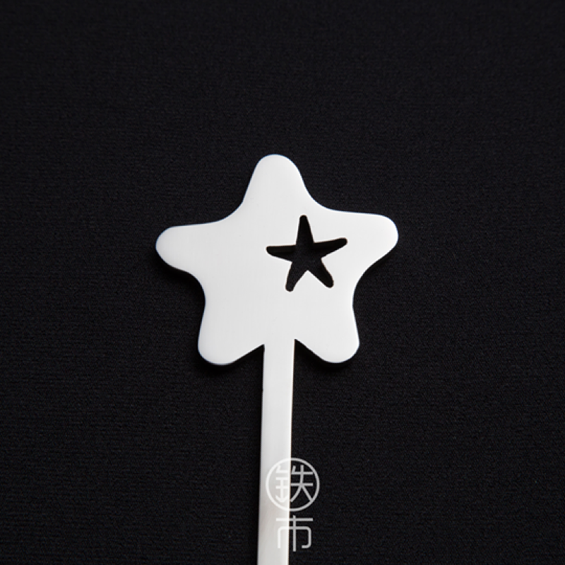 ▲鉄市設計-高質感304不鏽鋼造型探棒-海星 @ 偏短，不含海星僅14cm長