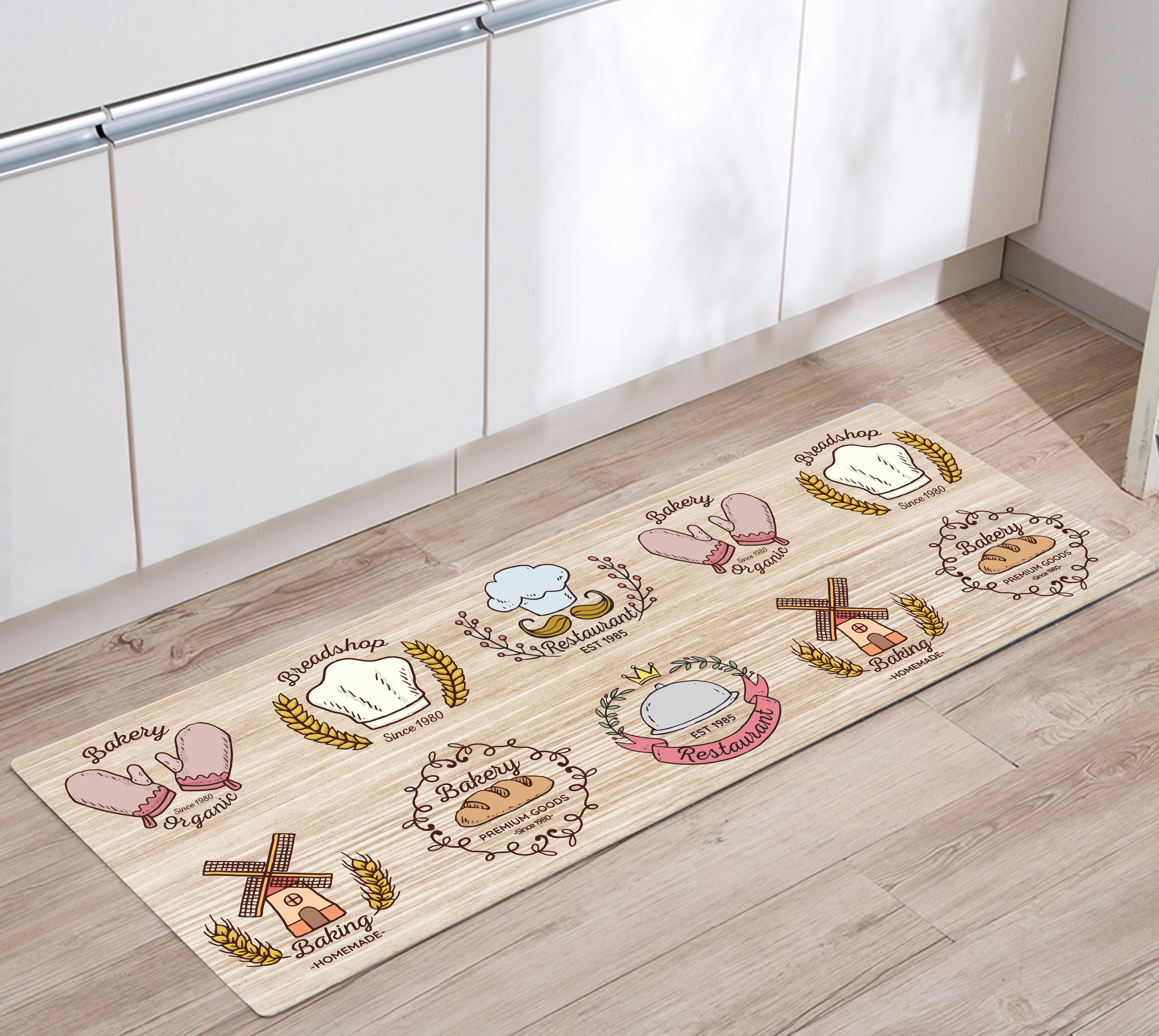 皮革防水防滑廚房踏墊(三種尺寸)_烘焙