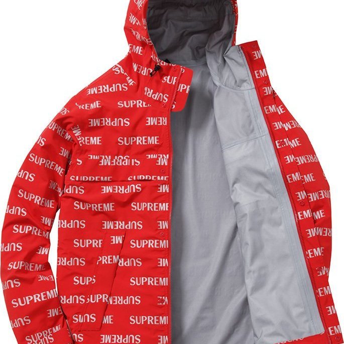 Supreme red allover reflective 3m hoodie jacket anorak parka  滿版LOGO 3M 風衣外套 紅色