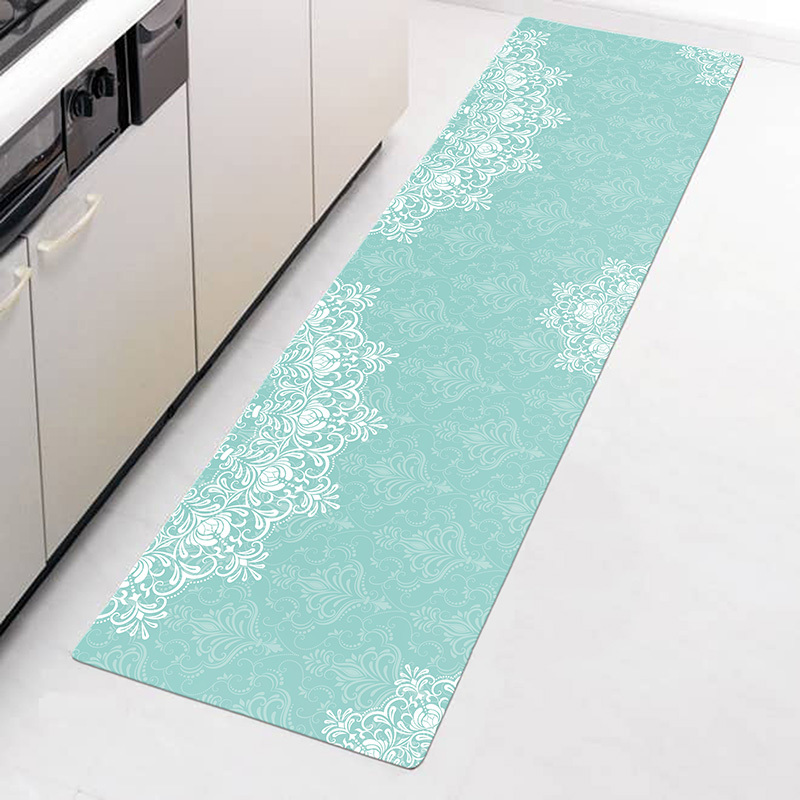 皮革防水防滑廚房踏墊(三種尺寸)_蕾絲