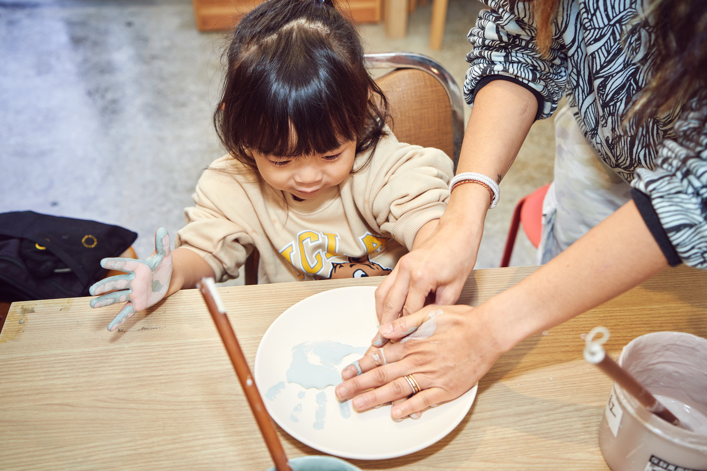 Mao's樂陶陶寶寶手腳拓印課程。