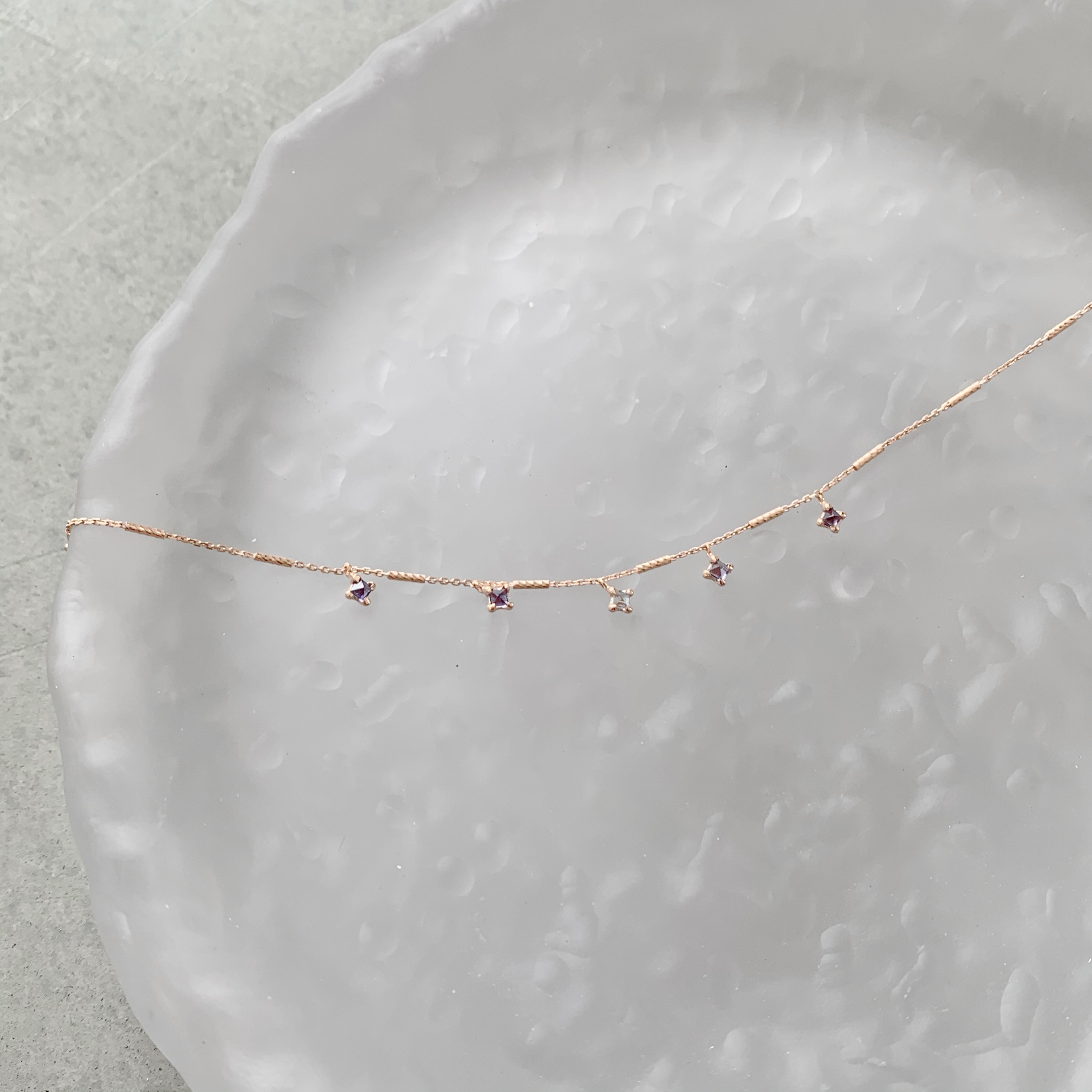 Light String堇青托帕石腳鍊