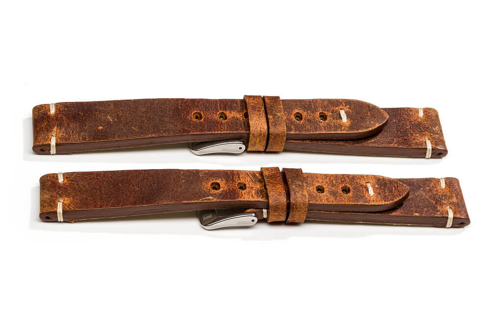 萬年鐘錶 - 手工皮革錶帶 Handmade leather strap  佛羅倫薩 Firenze Collection 棕色  Brown