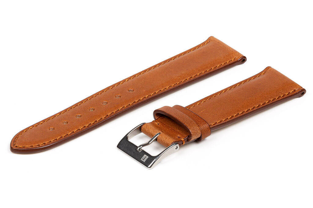 萬年鐘錶 - 手工皮革錶帶 Handmade leather strap  那不勒斯 Napoli 棕色 Brown