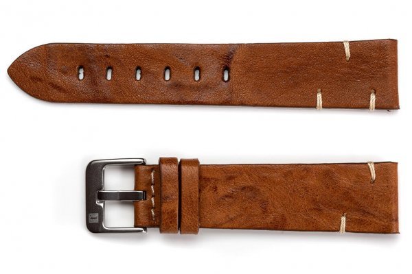 萬年鐘錶 - 手工皮革錶帶 Handmade leather strap  馬泰拉 Matera Collection 棕色 Brown