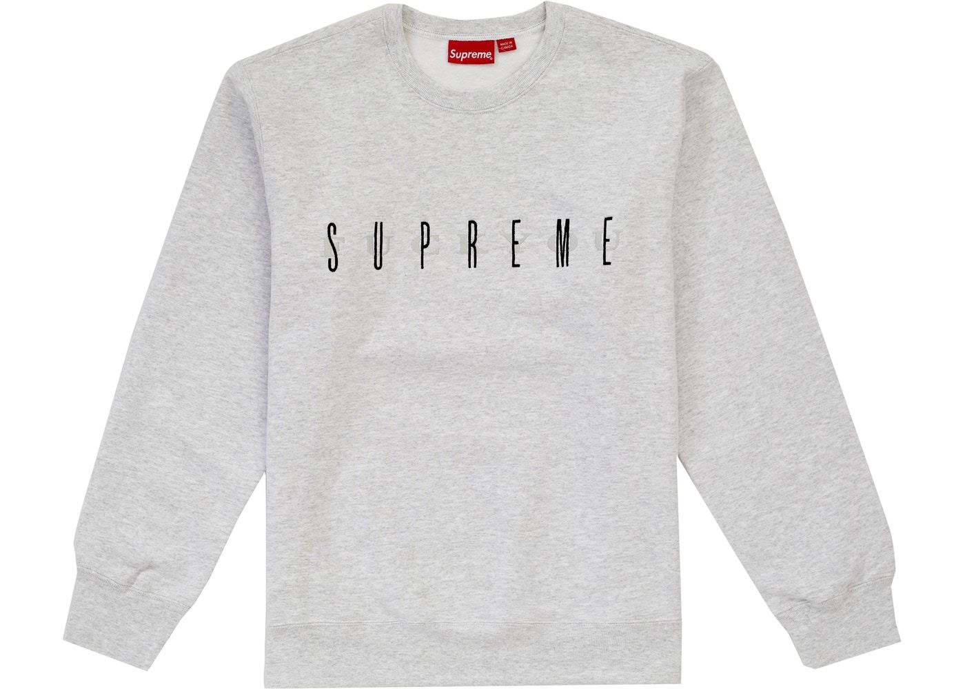 -(B3d01)-SUPREME FUCK YOU CREWNECK 衛衣 灰色-FW19SW39