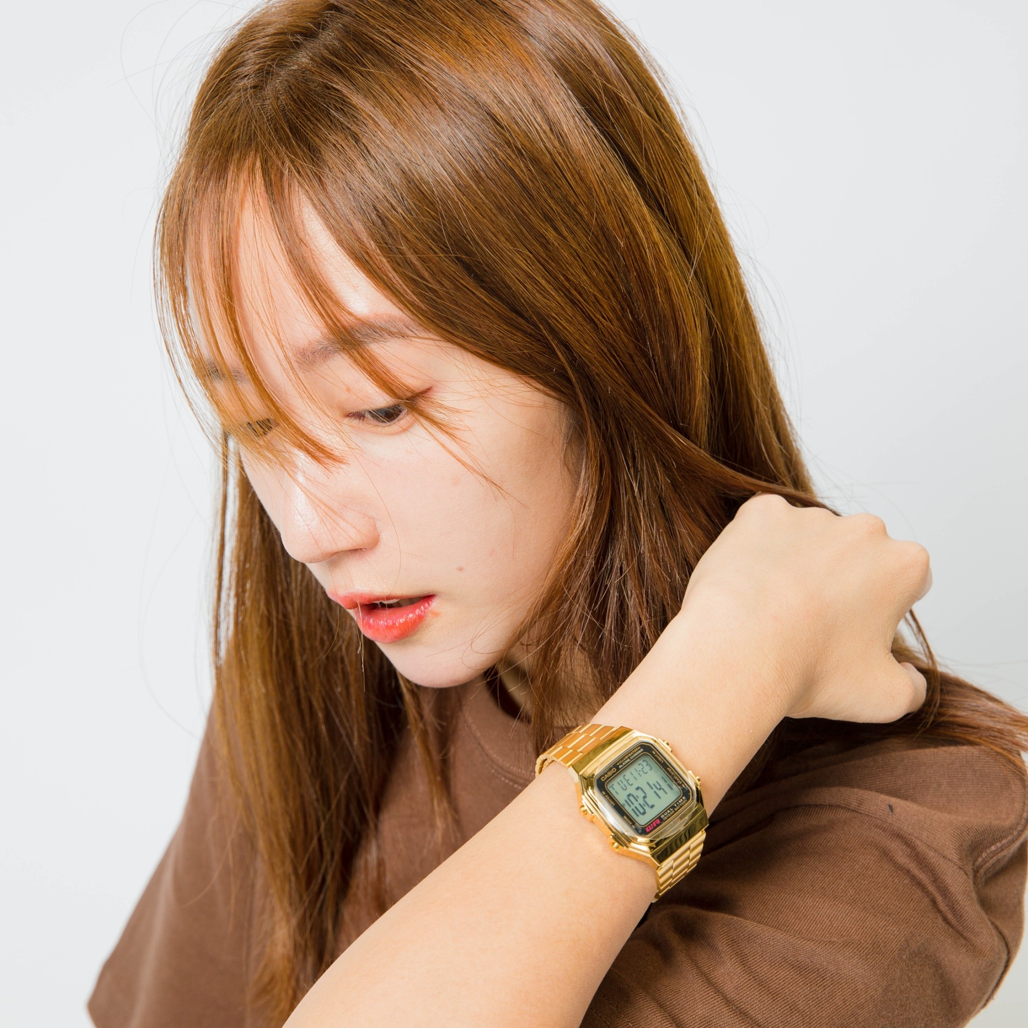 CASIO 卡西歐 方形 金錶 手錶 電子錶 數字顯示 不銹鋼錶帶 復古 時尚 經典【A178WGA-1ADF】