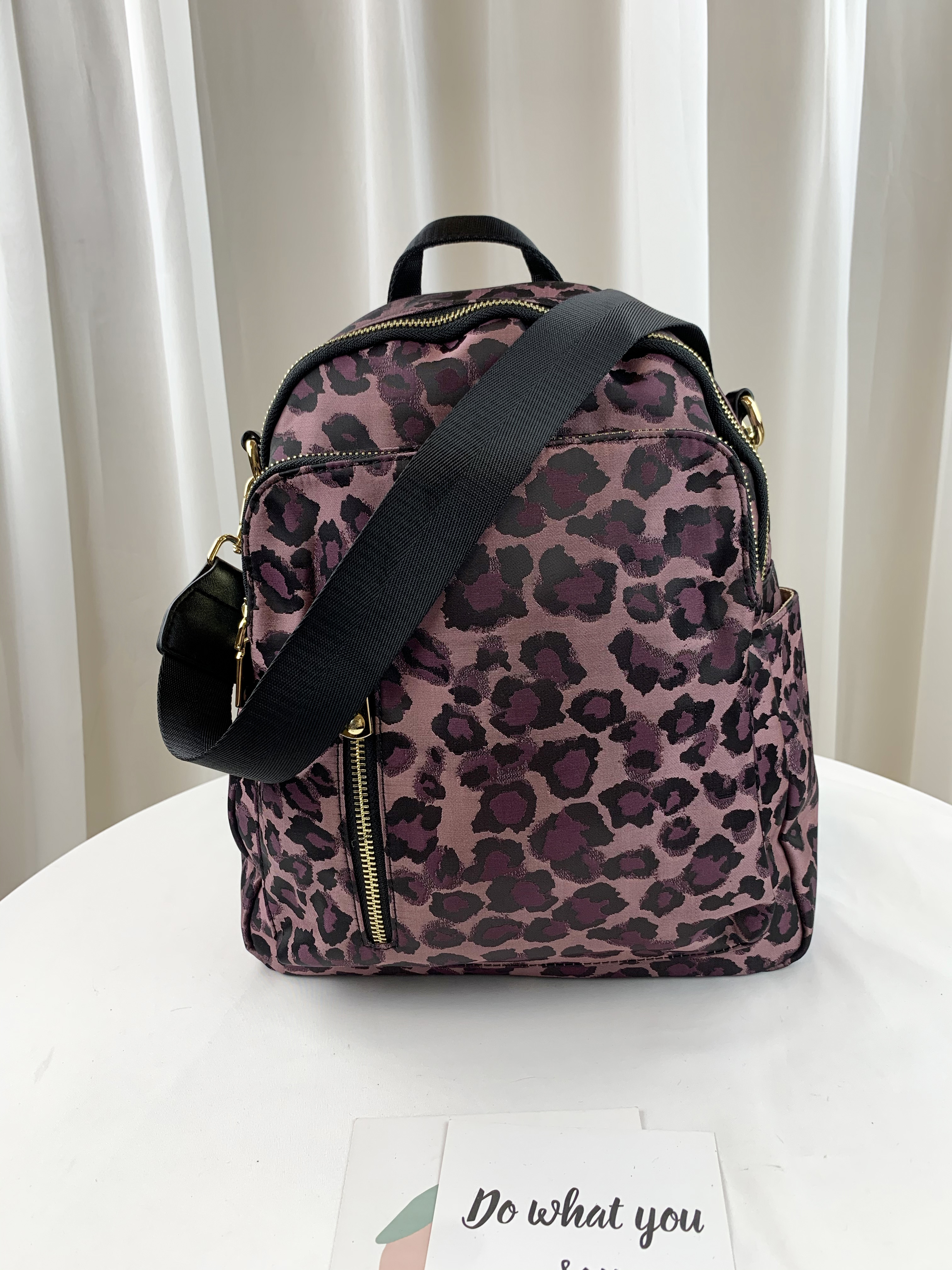 GOODS 豹紋尼龍防潑水運動風後背包 / 側背包  #2669