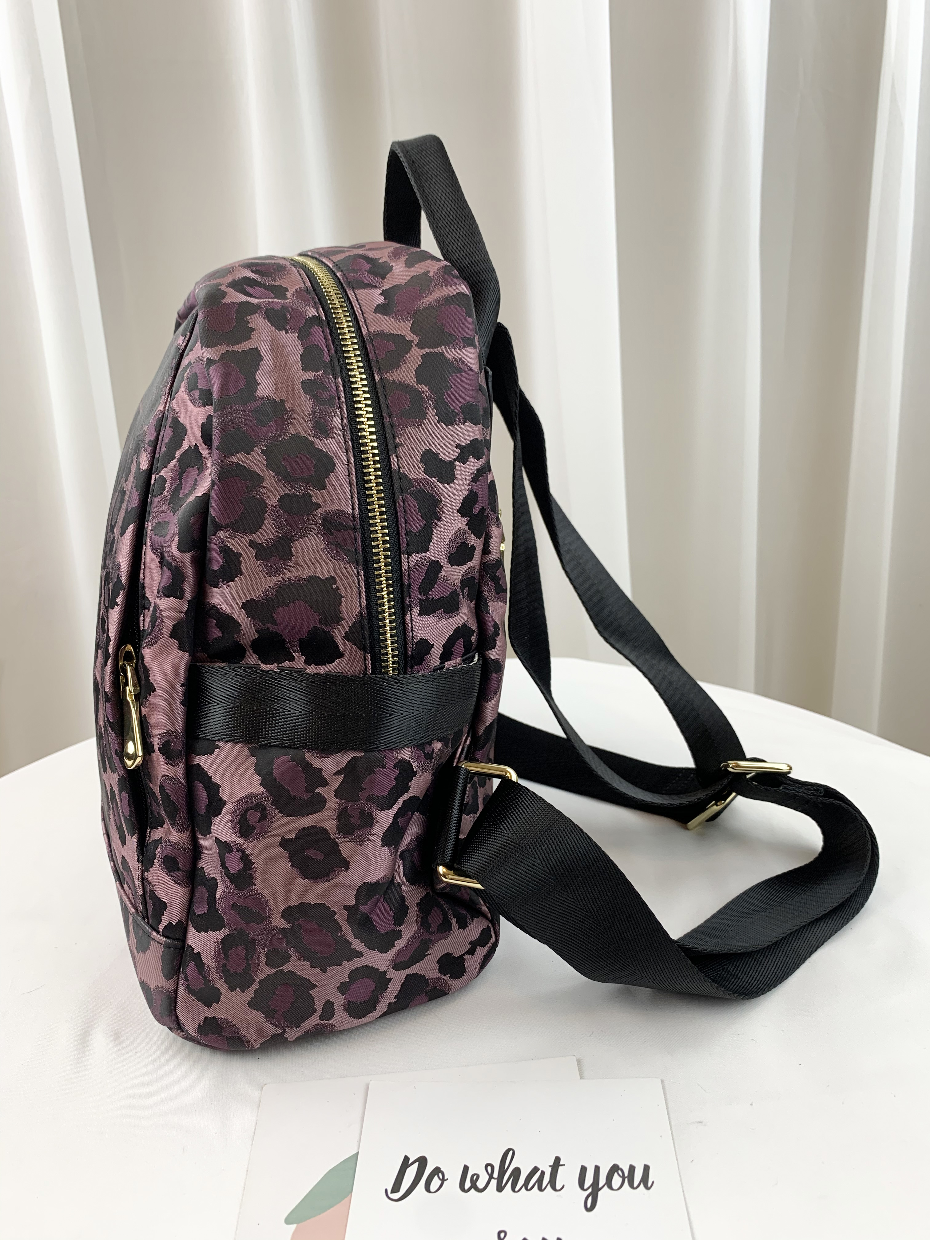 GOODS 豹紋尼龍防潑水運動風後背包 / 側背包  #2695