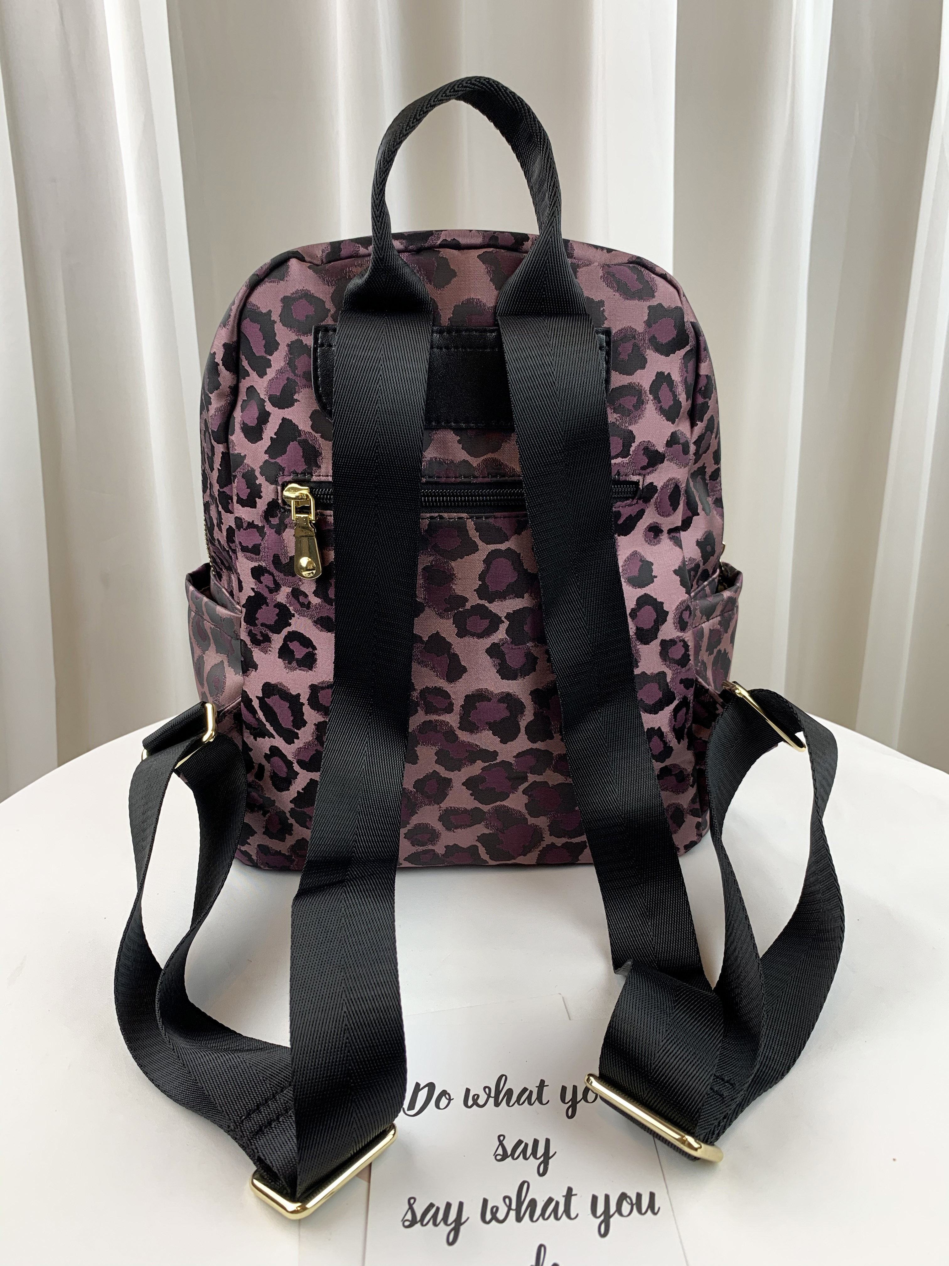 GOODS 豹紋尼龍防潑水運動風後背包 / 側背包  #2696