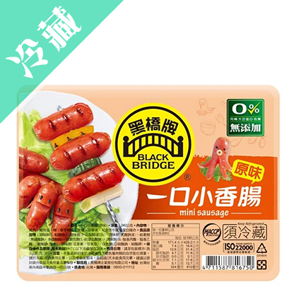【黑橋牌】一口小香腸-原味240g