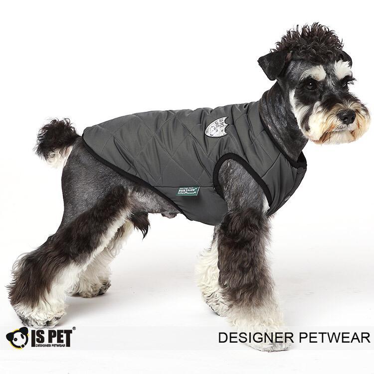 IsPet 寵物夾棉背心外套 (深灰色）- [2尺寸]