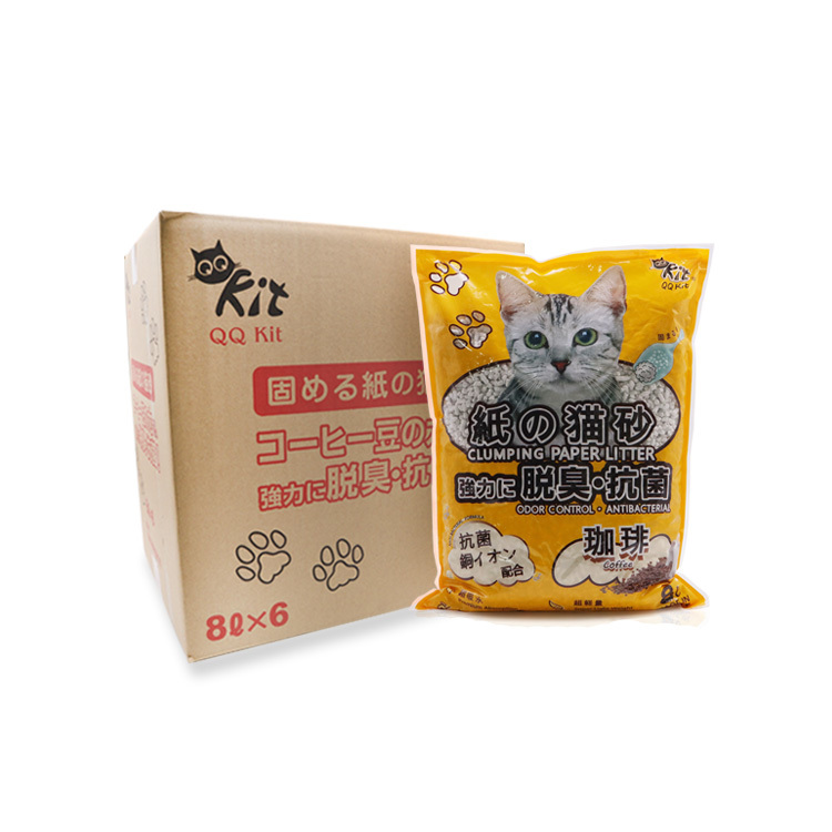 【8L省荷包】咖啡紙貓砂 (6包/箱)