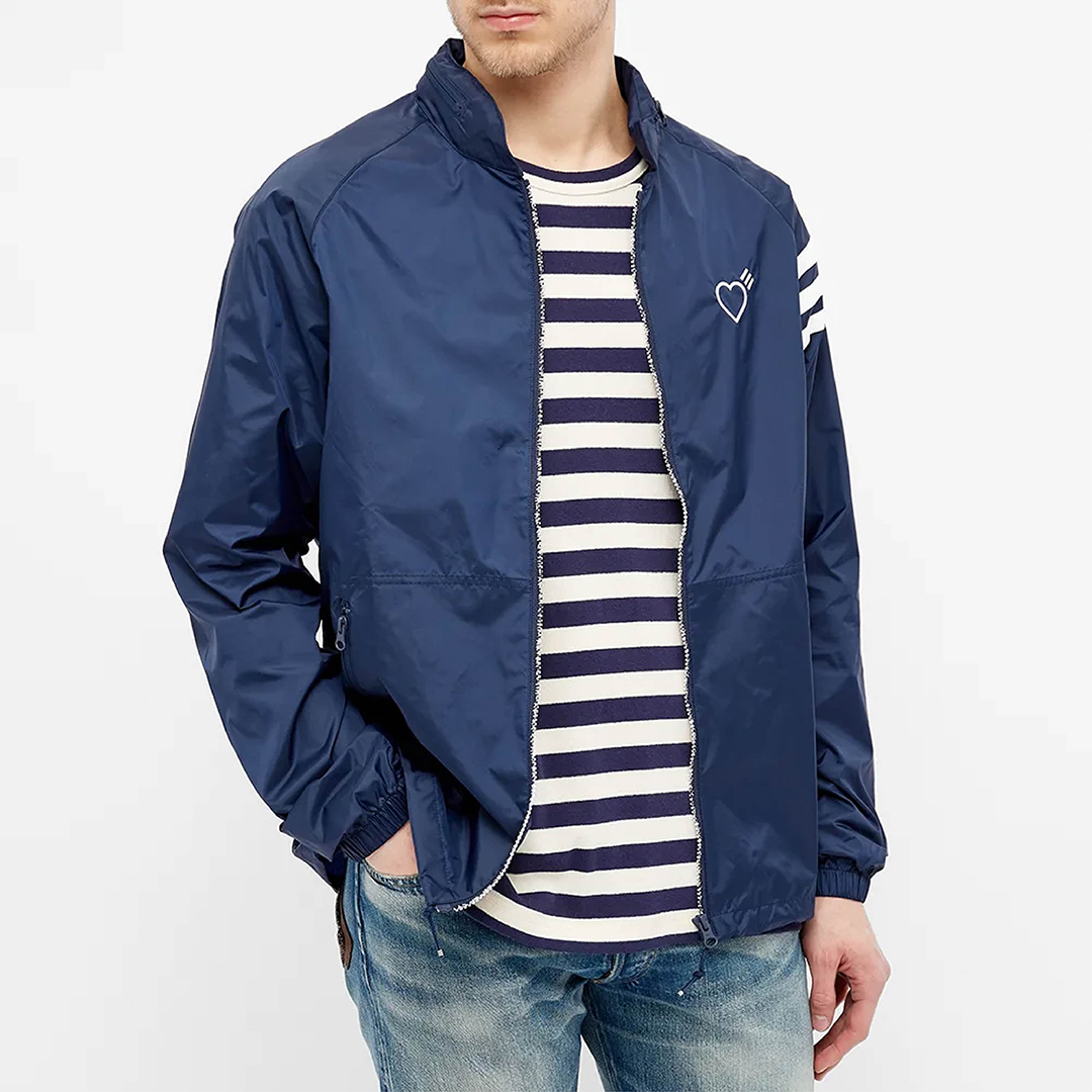 【adidas X HUMAN MADE WINDBREAKER 深海藍外套】