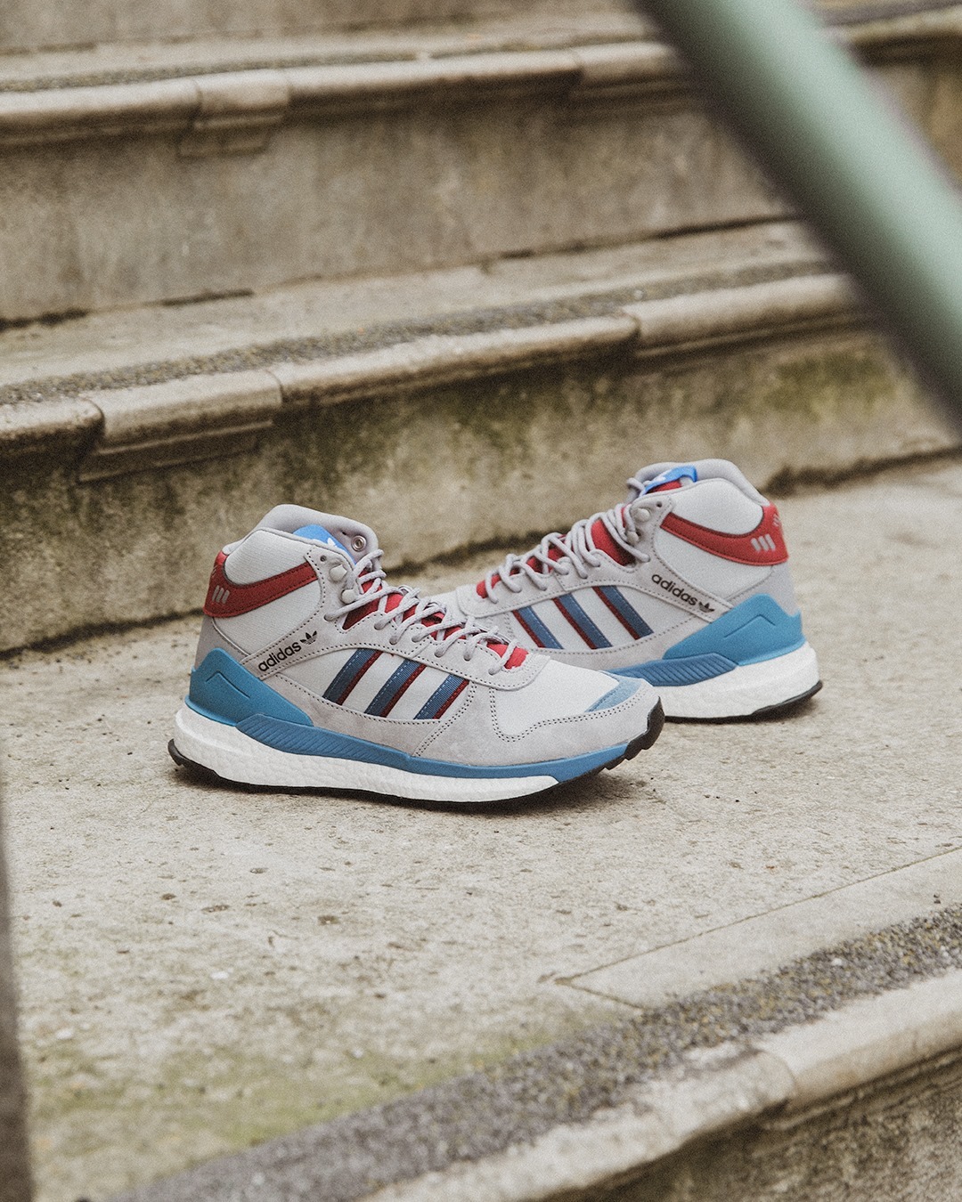 【adidas X HUMAN MADE MARATHON FREE HIKER 灰藍聯名鞋款】