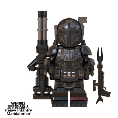 Mandalorian Heavy Infantry Armor Star Wars Custom Minifigs Fit Lego WM992