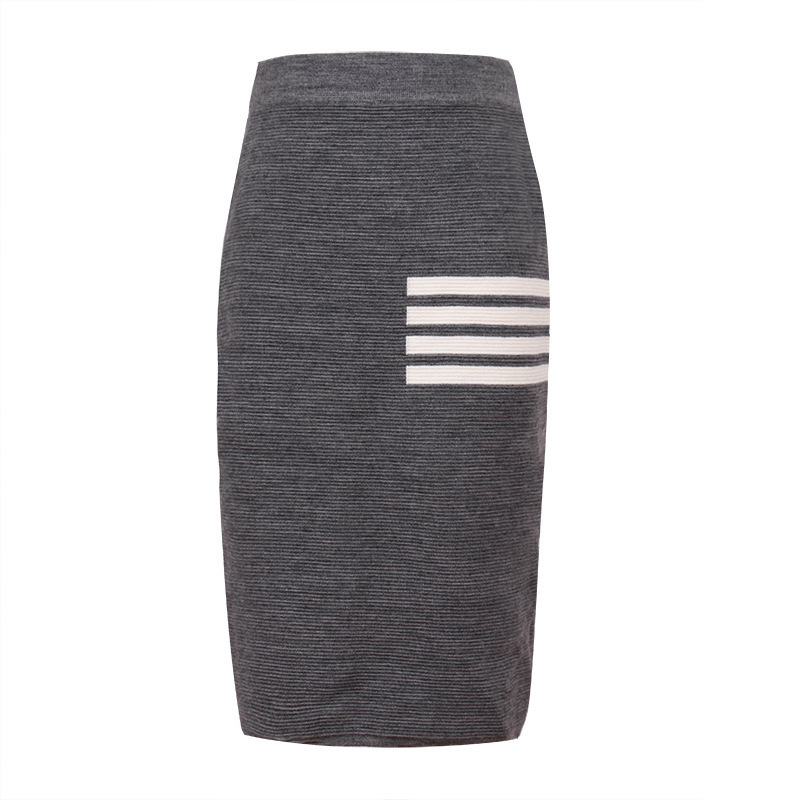 羊毛針織鉛筆裙