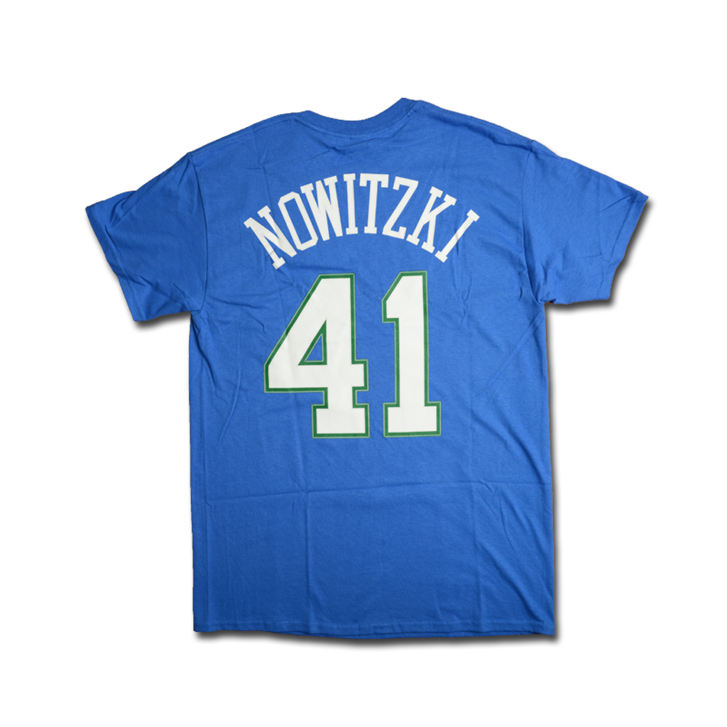 Mitchell & Ness 達拉斯獨行俠隊 Dirk Nowitzki 球員姓名 & 號碼 T-Shirt