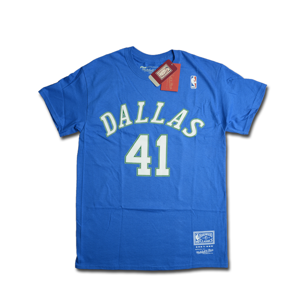Mitchell & Ness 達拉斯獨行俠隊 Dirk Nowitzki 球員姓名 & 號碼 T-Shirt