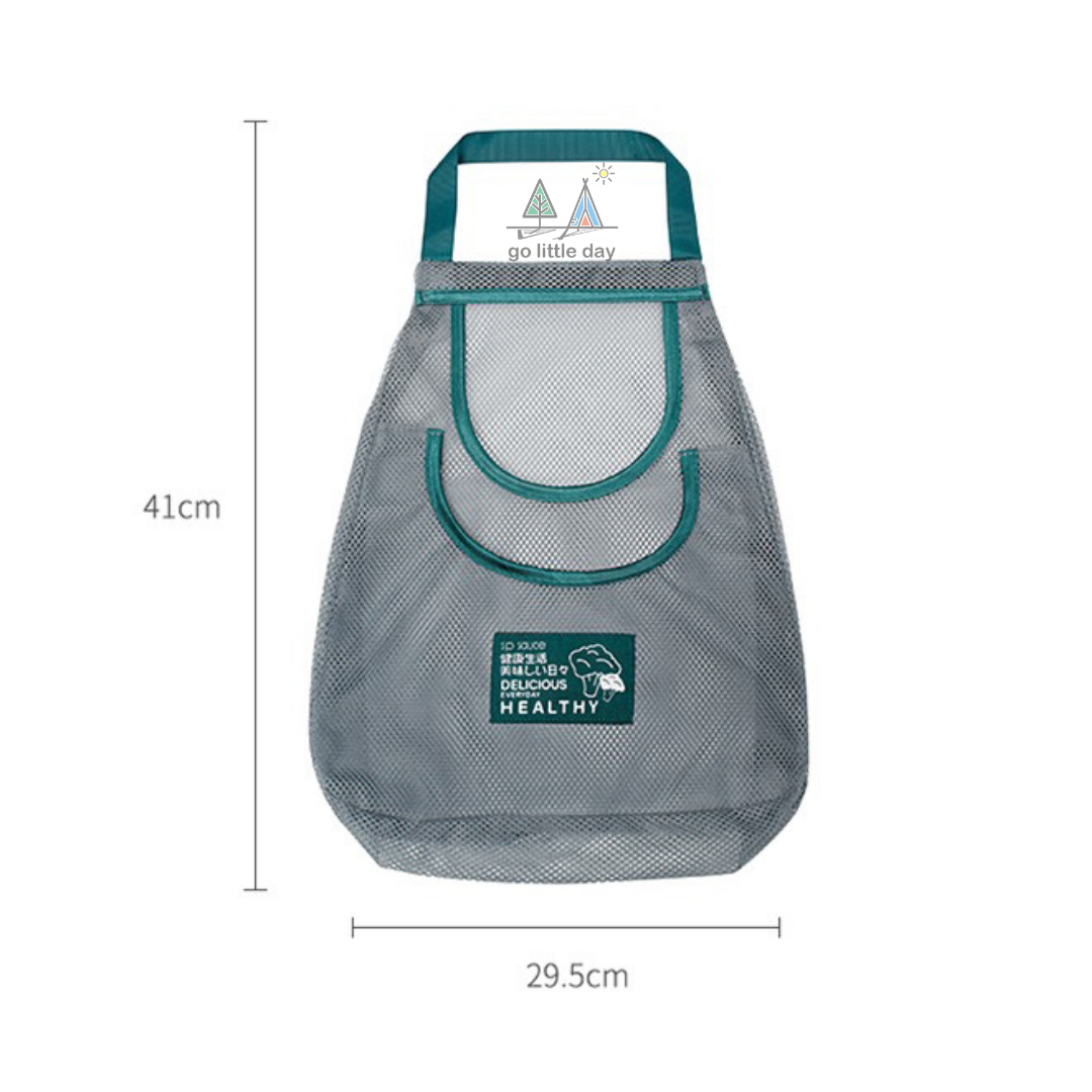 日本果物野菜收納掛袋 | 環保 | 可清洗物料 | 乾淨衛生 | 蝸居高空收納法 | 浴室潮濕地方適用  (逢星期日截單後7-14個工作天發貨)