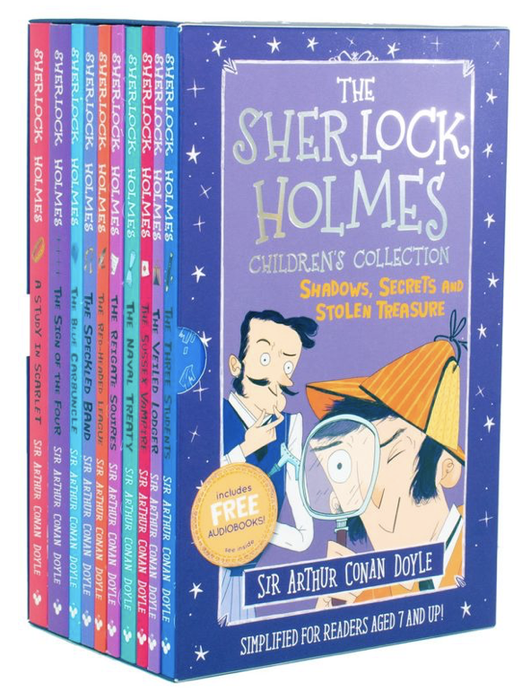 The Sherlock Holmes Children's Collection: Shadows, Secrets and Stolen Treasure 10 Books Box Set ( Series ONE)