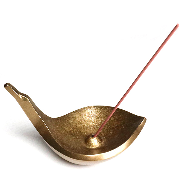 【高岡銅器】白鳥 香立