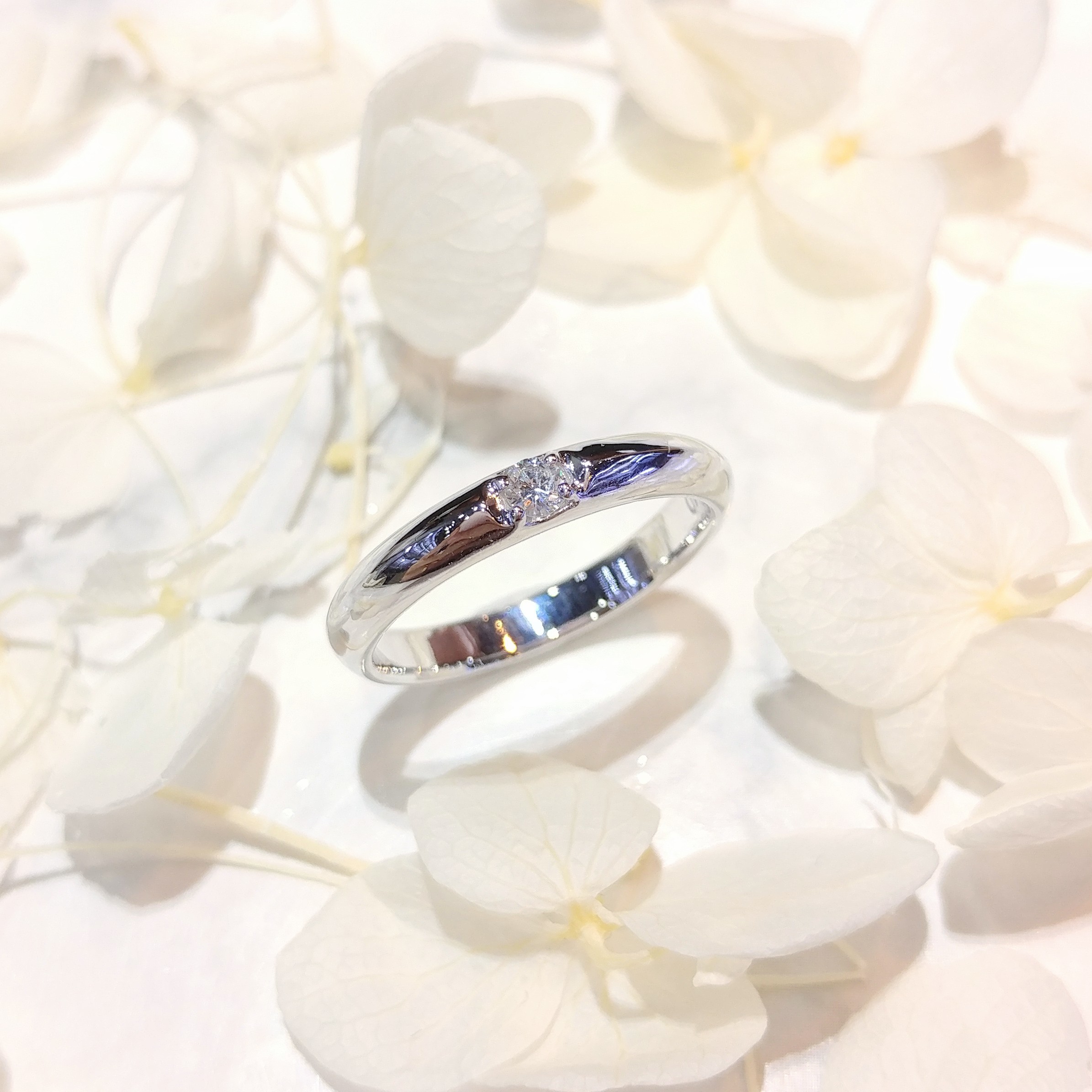 全新PT900鉑金【單粒10份鑽石】戒指