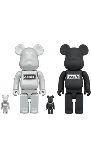 BE@RBRICK OASIS Chorme White 100％ & 400％