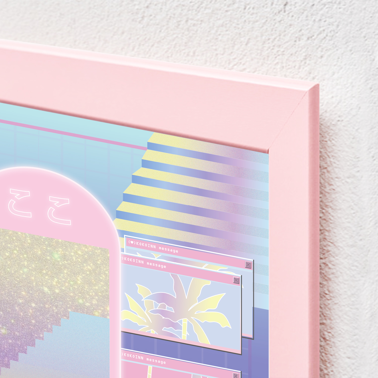 こ♡こ Vaporwave 海報