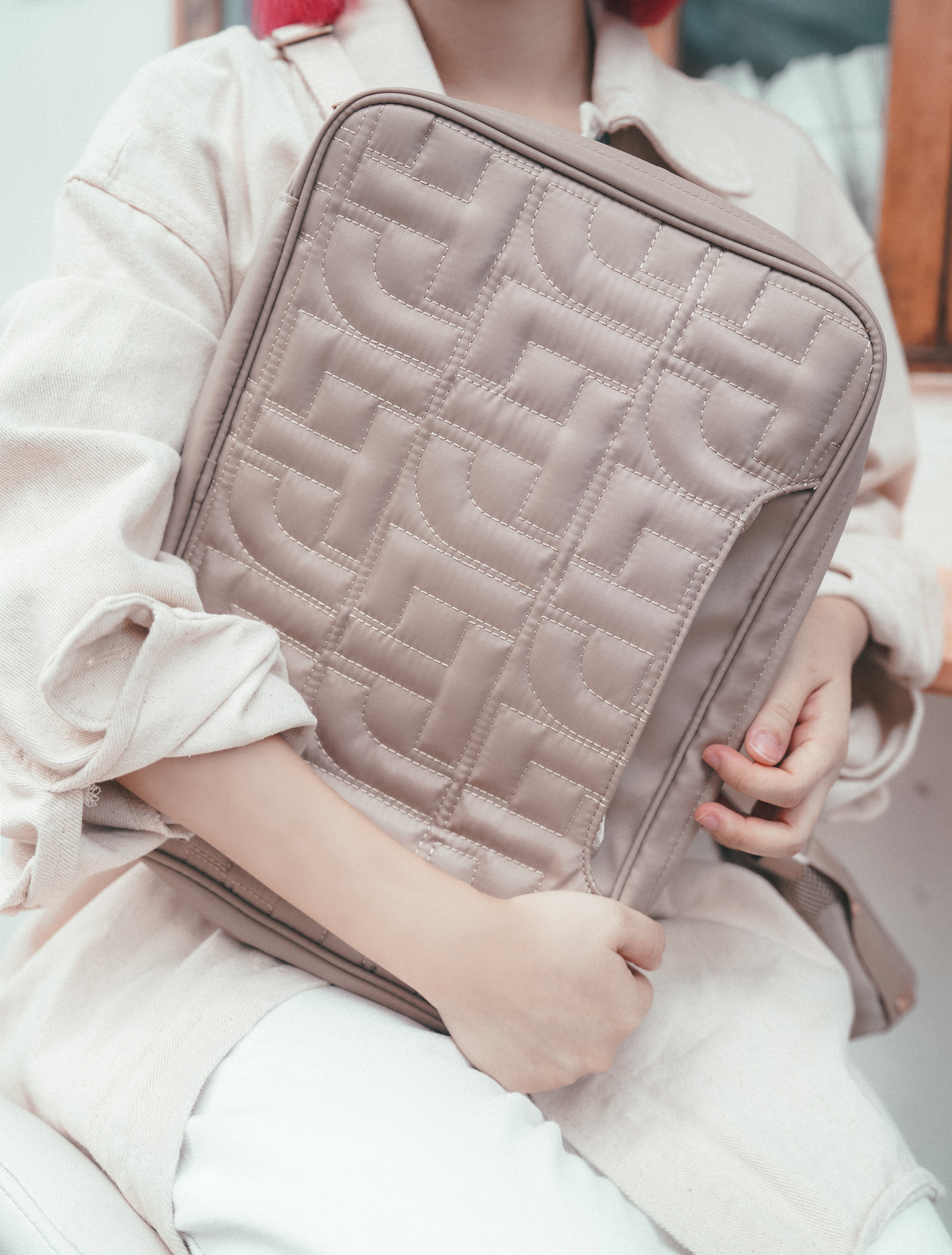 【DREAMSTARTER】13" 手提電腦包 - 杏色